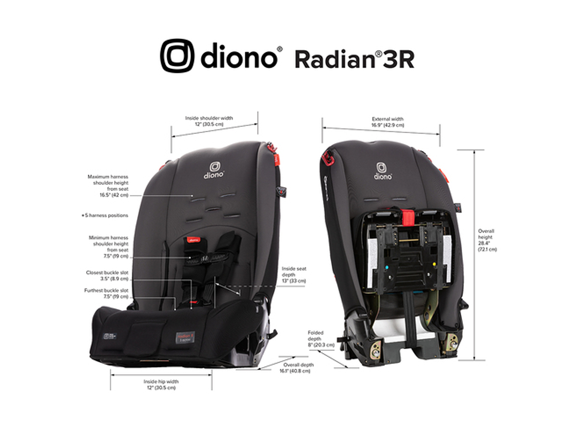 SILLA CONVERTIBLE DIONO RADIAN® 3R - GRIS 8