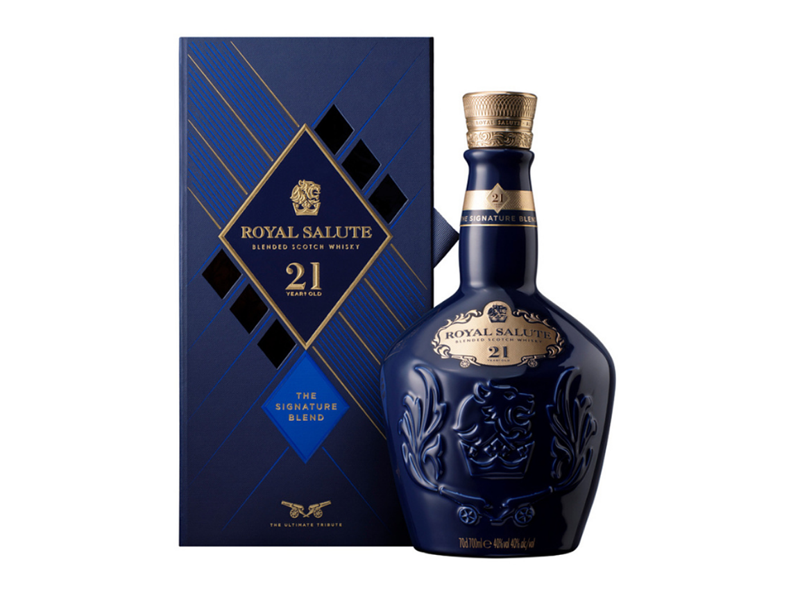 WHISKY CHIVAS REGAL BOTELLA VIDRIO 700 CC ROYALSALUTE 21 AÑOS 40° 1