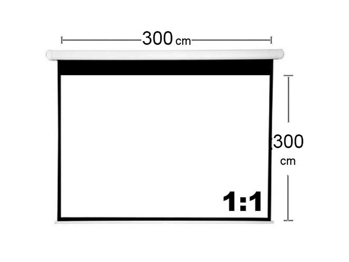 TELON MURAL 300X300 CM/ MECANISMO RETRACTIL 2