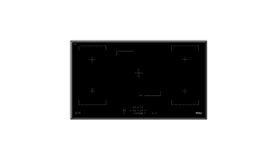 ENCIMERA INDUCCIÓN FDV DELUXE 5 FOCOS BLACK