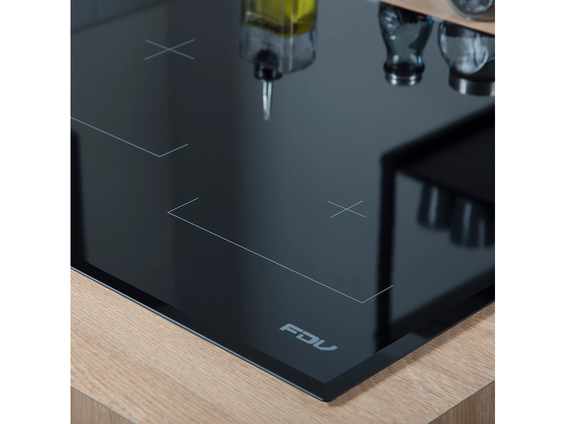 ENCIMERA INDUCCIÓN FDV DELUXE 5 FOCOS BLACK 2