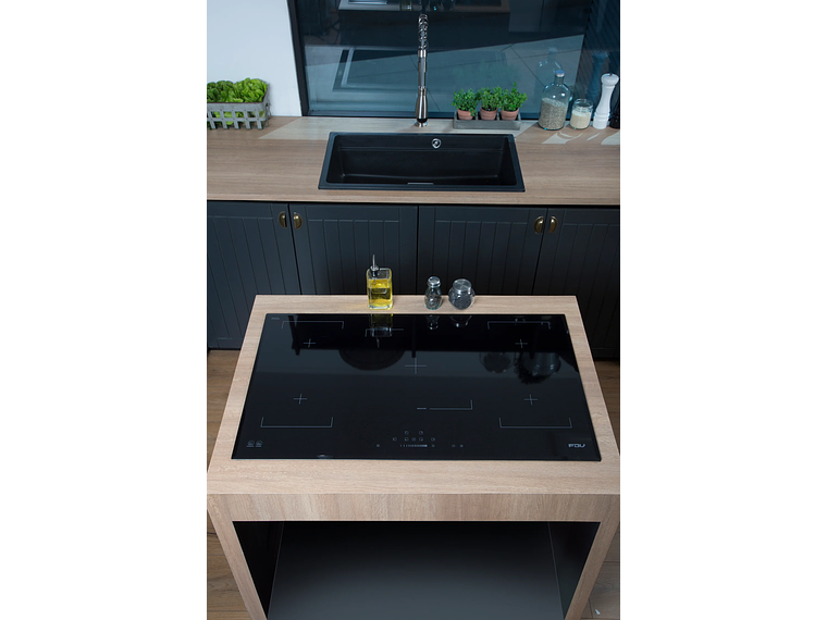 ENCIMERA INDUCCIÓN FDV DELUXE 5 FOCOS BLACK 5