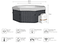 HOT TUB ARMABLE / TUSCANY 6 FRAME WIFI / MSPA 6 PERSONAS - Miniatura 4