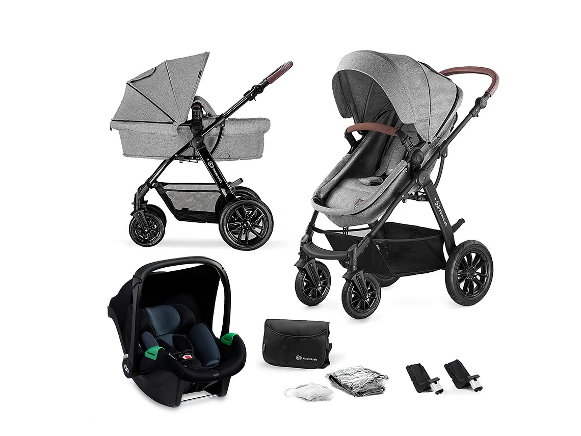 COCHE TRAVEL SYSTEM MOOV 3 EN 1 GRIS 1