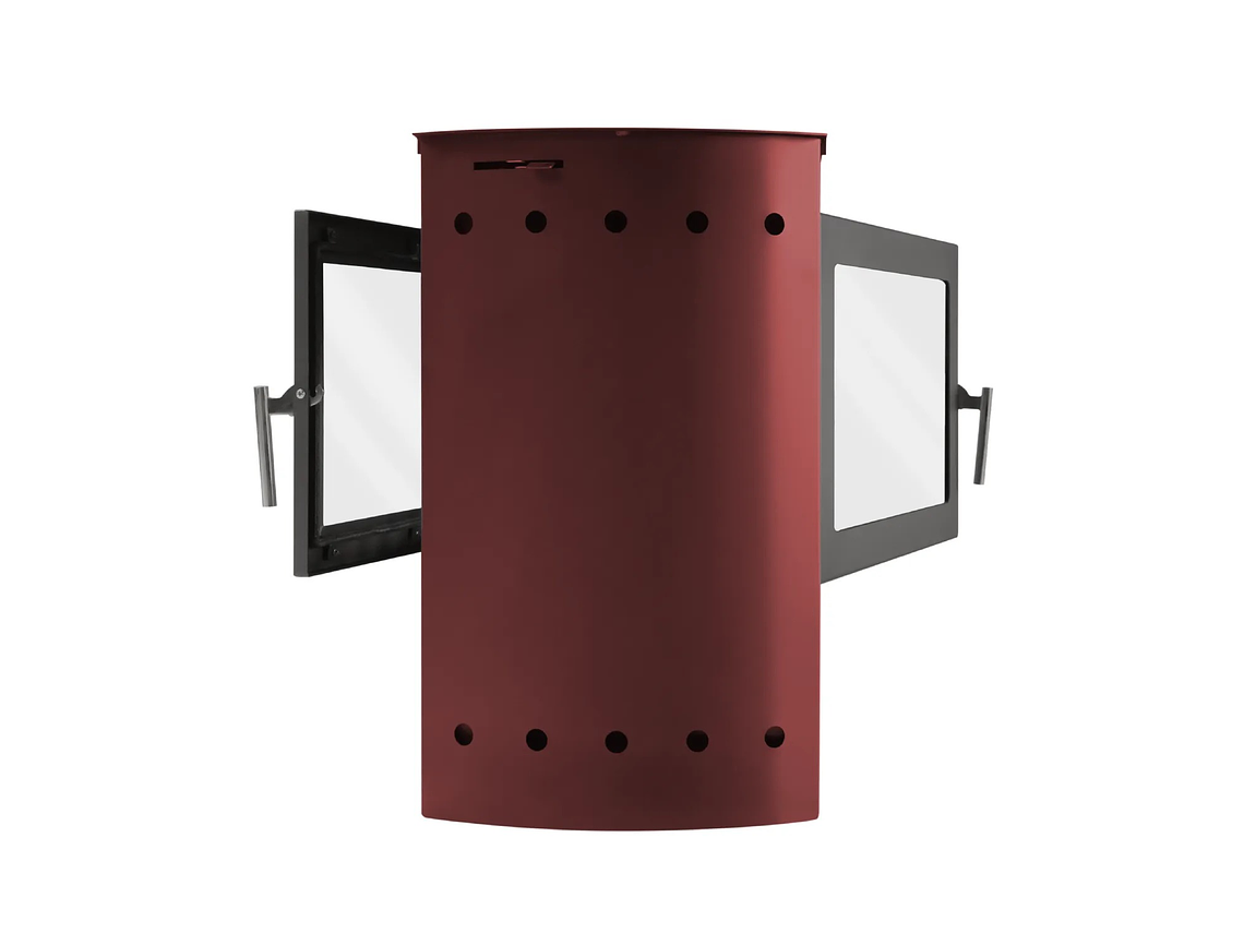 ESTUFA TIROLESA ALCAZAR MAGNUM DOBLE CARA BURDEO 4