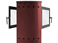 ESTUFA TIROLESA ALCAZAR MAGNUM DOBLE CARA BURDEO - Miniatura 4