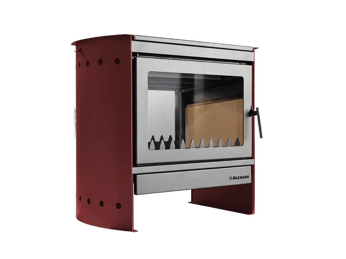 ESTUFA TIROLESA ALCAZAR MAGNUM DOBLE CARA BURDEO 5