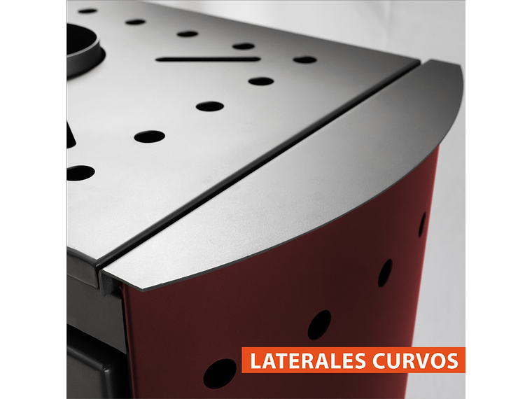 ESTUFA TIROLESA ALCAZAR MAGNUM DOBLE CARA BURDEO 6