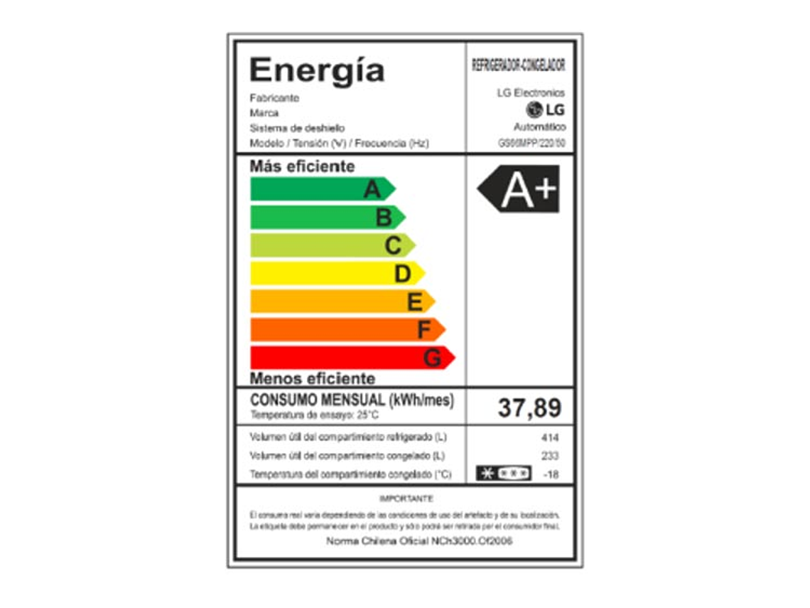 REFRIGERADOR LG SIDE BY SIDE NO FROST 647 L LINEAR COOLING GS66MPP 10