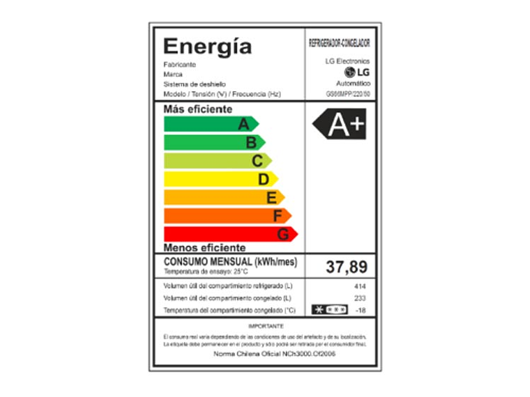 REFRIGERADOR LG SIDE BY SIDE NO FROST 647 L LINEAR COOLING GS66MPP 10