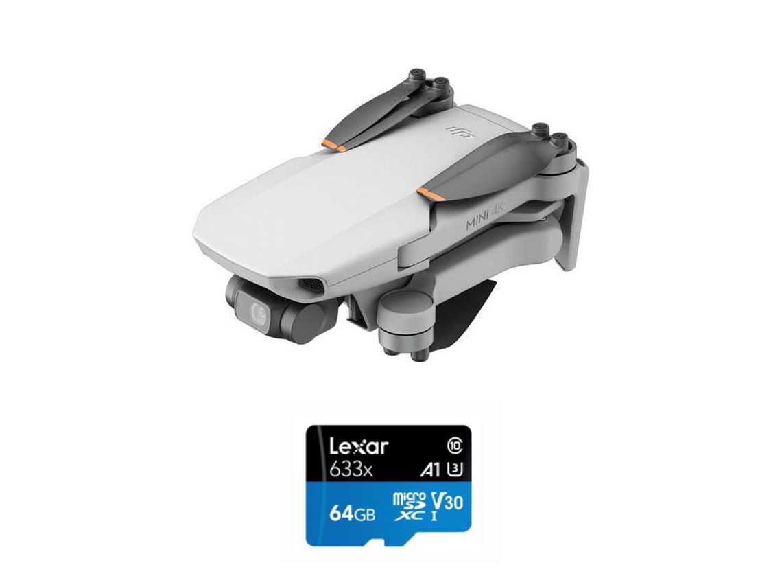DRONE DJI MINI 4K + TARJETA DE MEMORIA 64GB 1