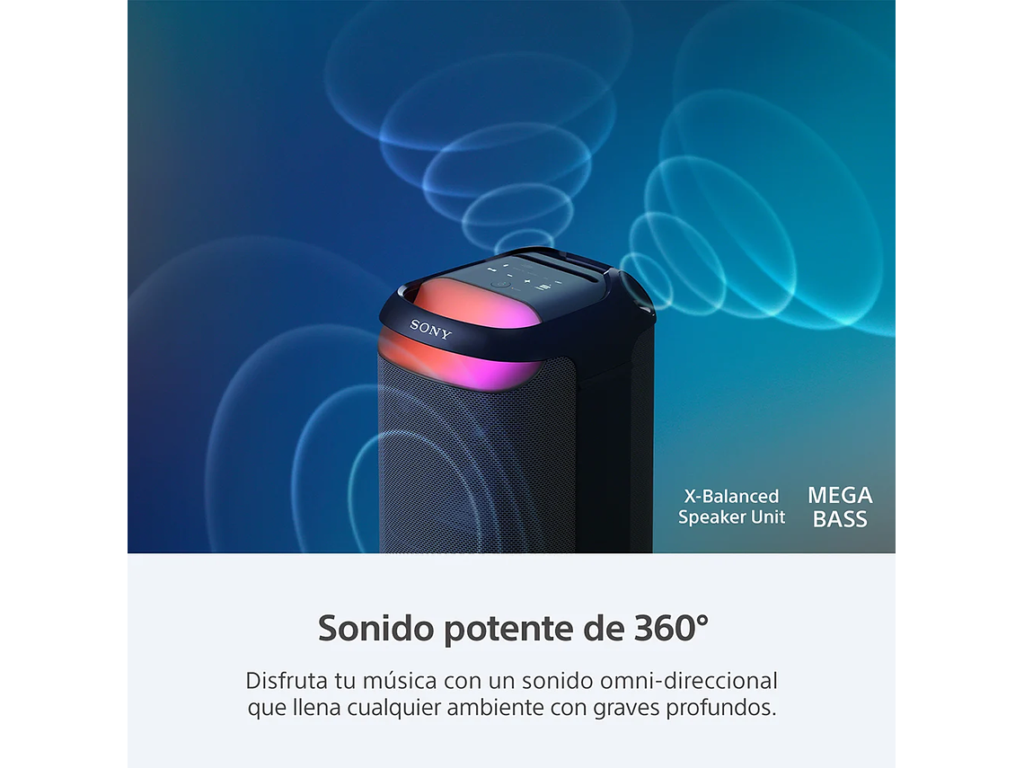 PARLANTE INALÁMBRICO DE ALTA POTENCIA SRS-XV800 3