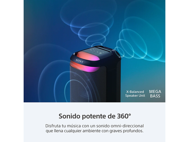 PARLANTE INALÁMBRICO DE ALTA POTENCIA SRS-XV800 3