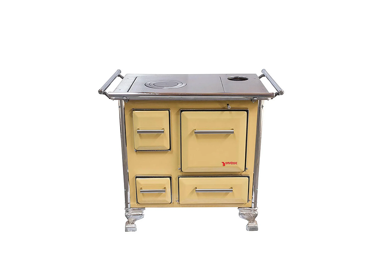 COCINA A LEÑA MUEBLE ENLOZADA YUNQUE 80X56 AMARILLA 1