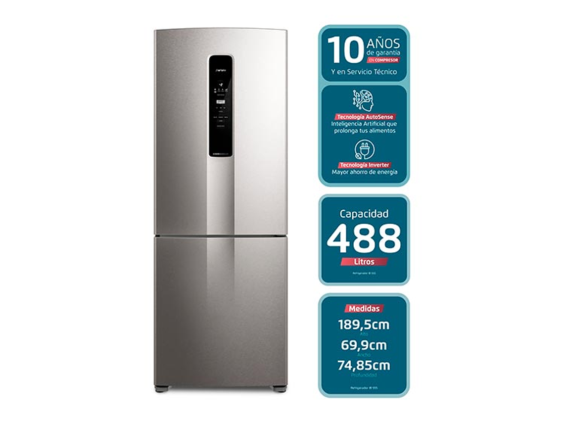 REFRIGERADOR FENSA BOTTOM FREEZER NO FROST 488 L IB55S 7
