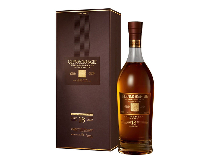 WHISKY SINGLE MALT GLENMORANGIE BOTELLA VIDRIO 18 AÑOS 1