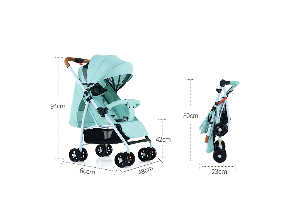COCHE PARAGUAS DE PASEO PARA BEBÉ PLEGABLE Y RESISTENTE 4