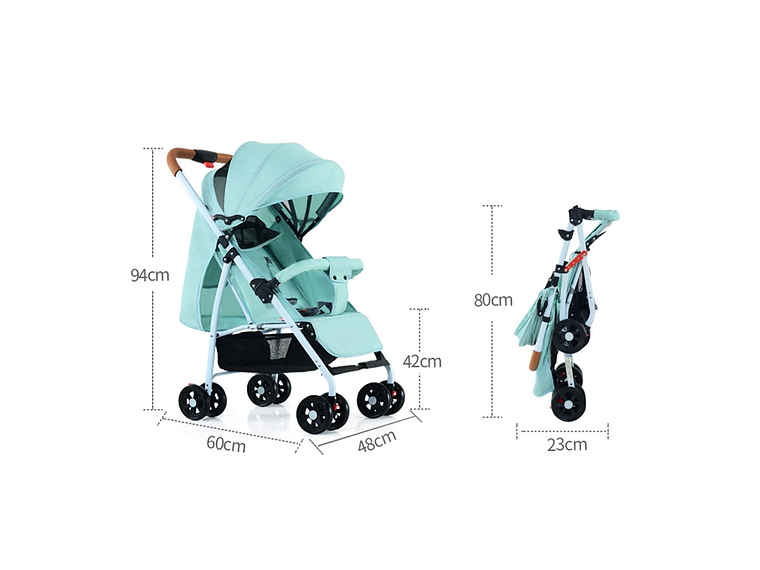 COCHE PARAGUAS DE PASEO PARA BEBÉ PLEGABLE Y RESISTENTE 4