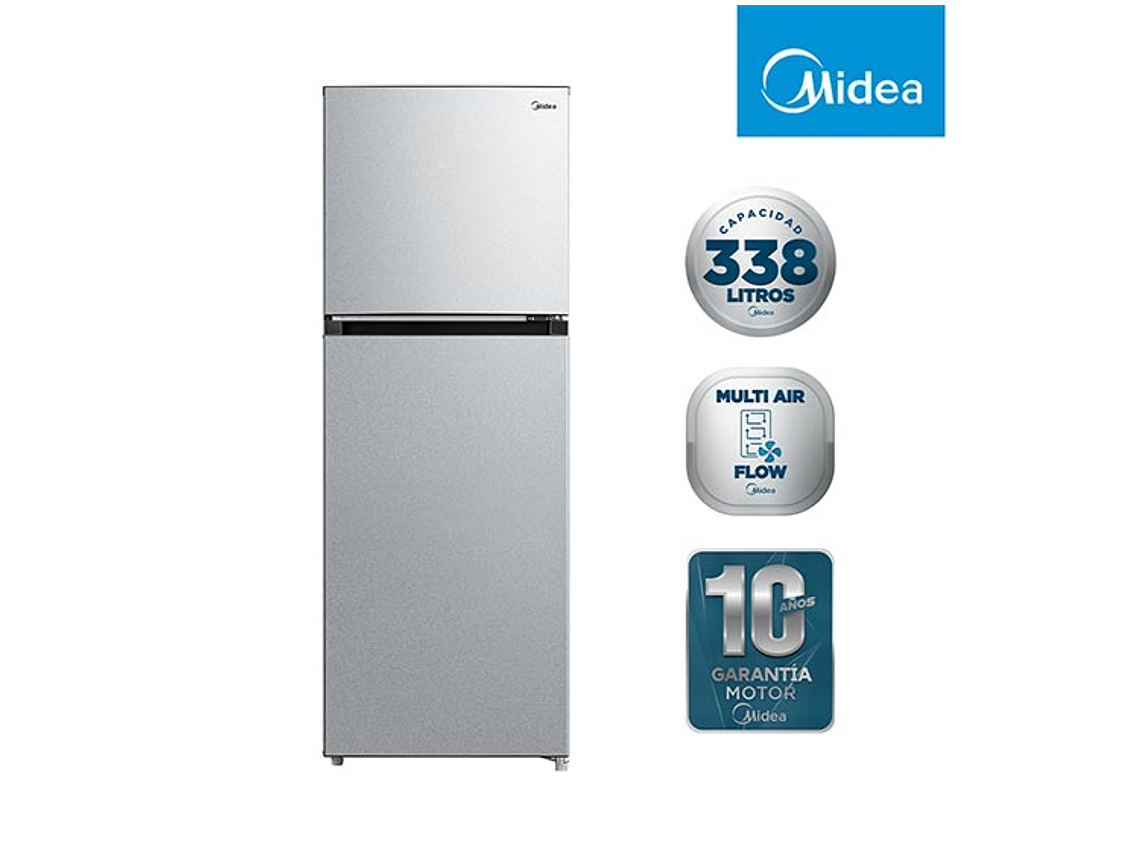 REFRIGERADOR MIDEA TOP FREEZER NO FROST 338 L TMF MDRT489MTE50 1