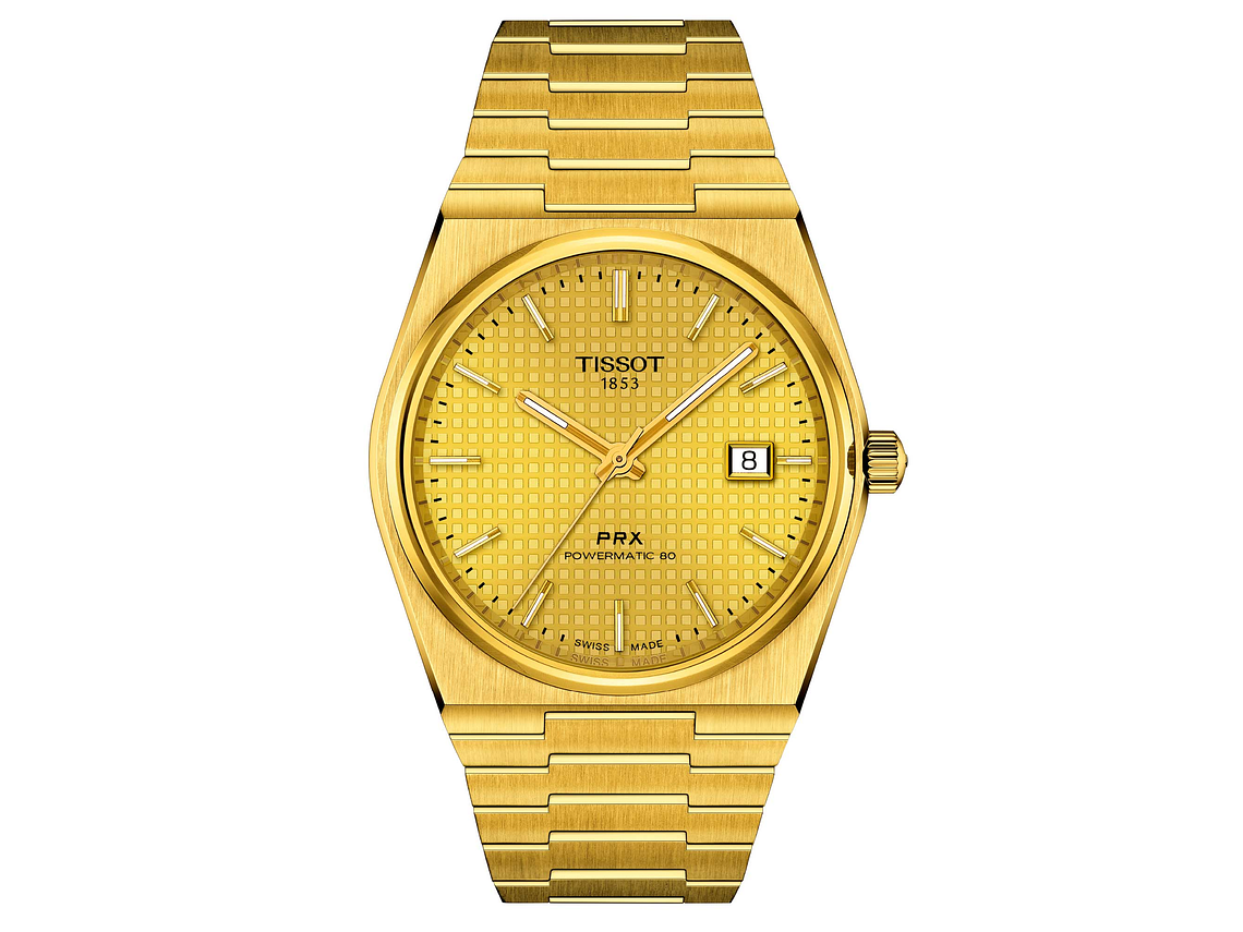 RELOJ TISSOT HOMBRE PRX POWERMATIC 40MM DORADO 1