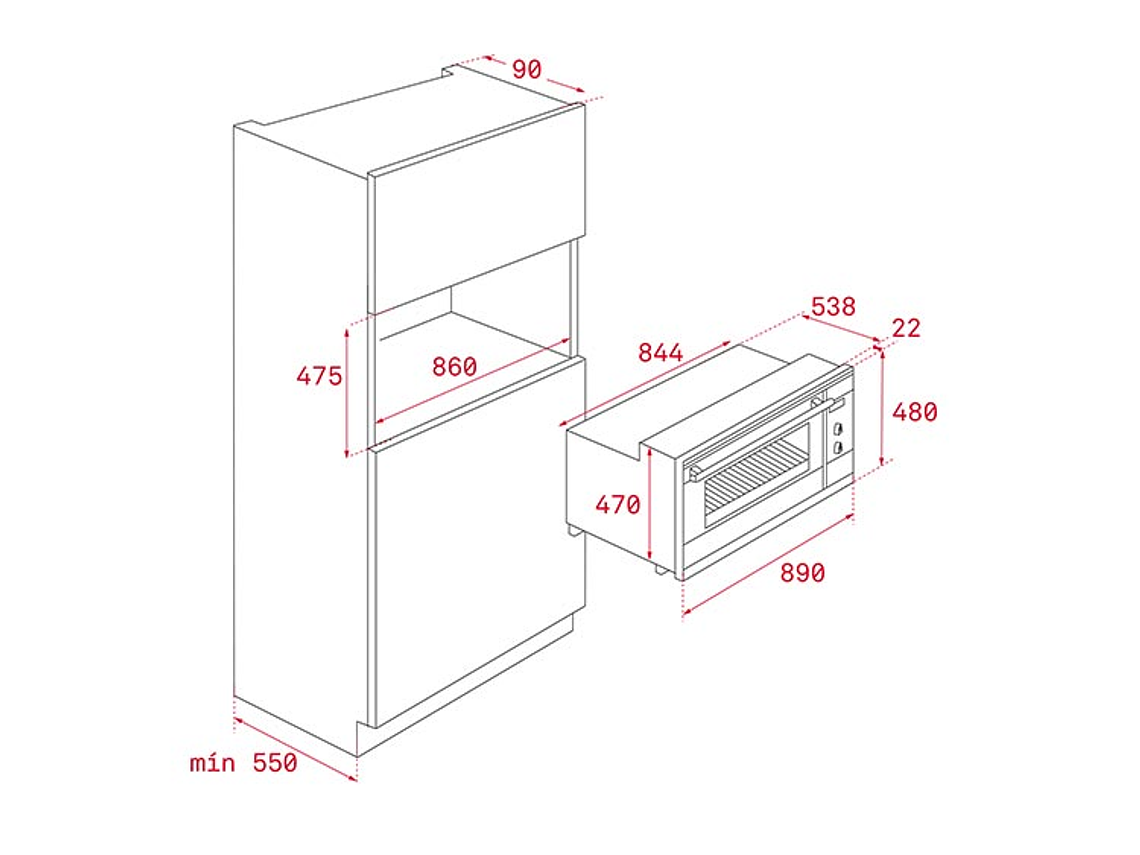 HORNO ELÉCTRICO TEKA EMPOTRABLE HLF 940 5
