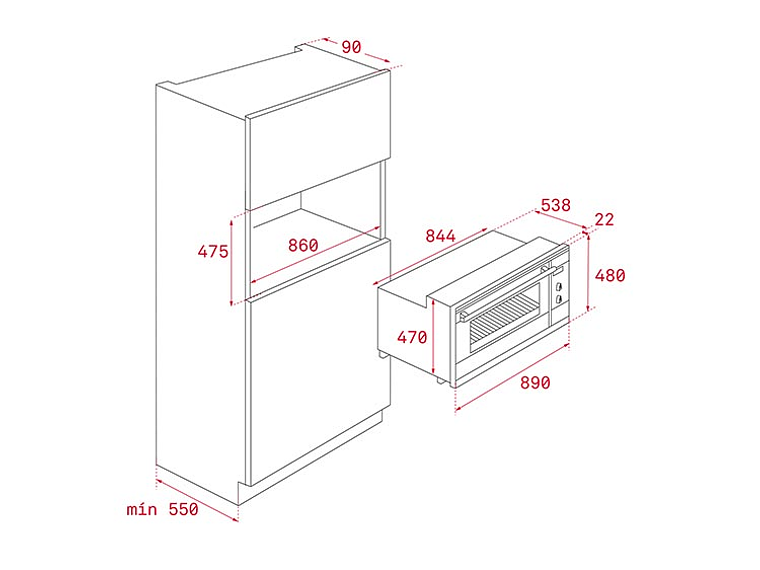 HORNO ELÉCTRICO TEKA EMPOTRABLE HLF 940 5
