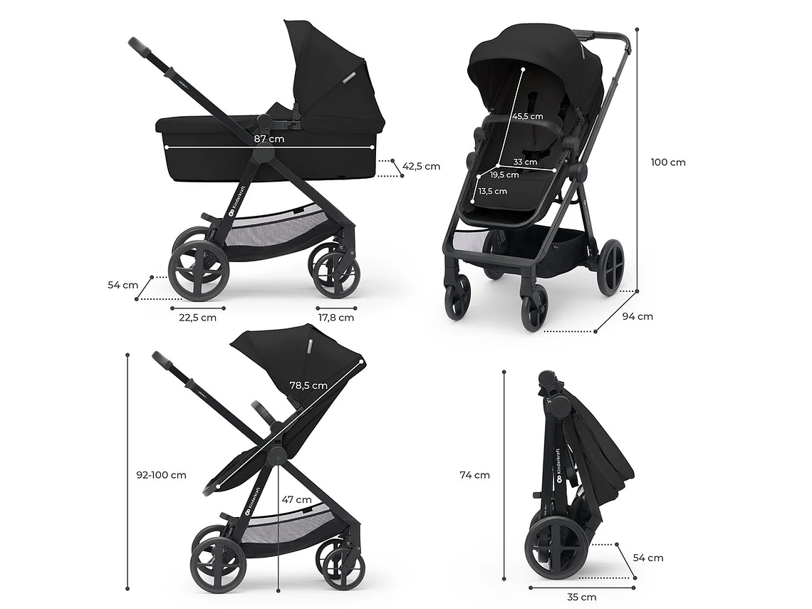COCHE TRAVEL SYSTEM NEWLY 3EN1 NEGRO 8