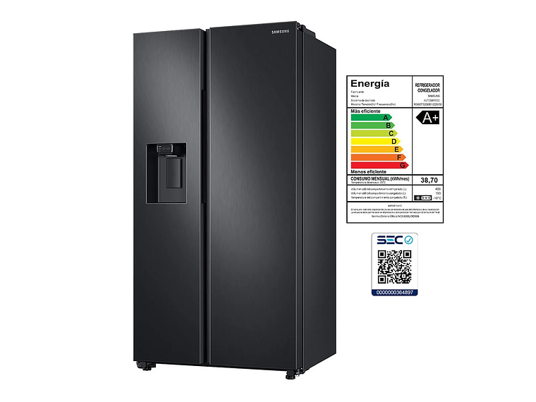 REFRIGERADOR SAMSUNG SIDE BY SIDE DE 602 LTS SPACE MAX 8