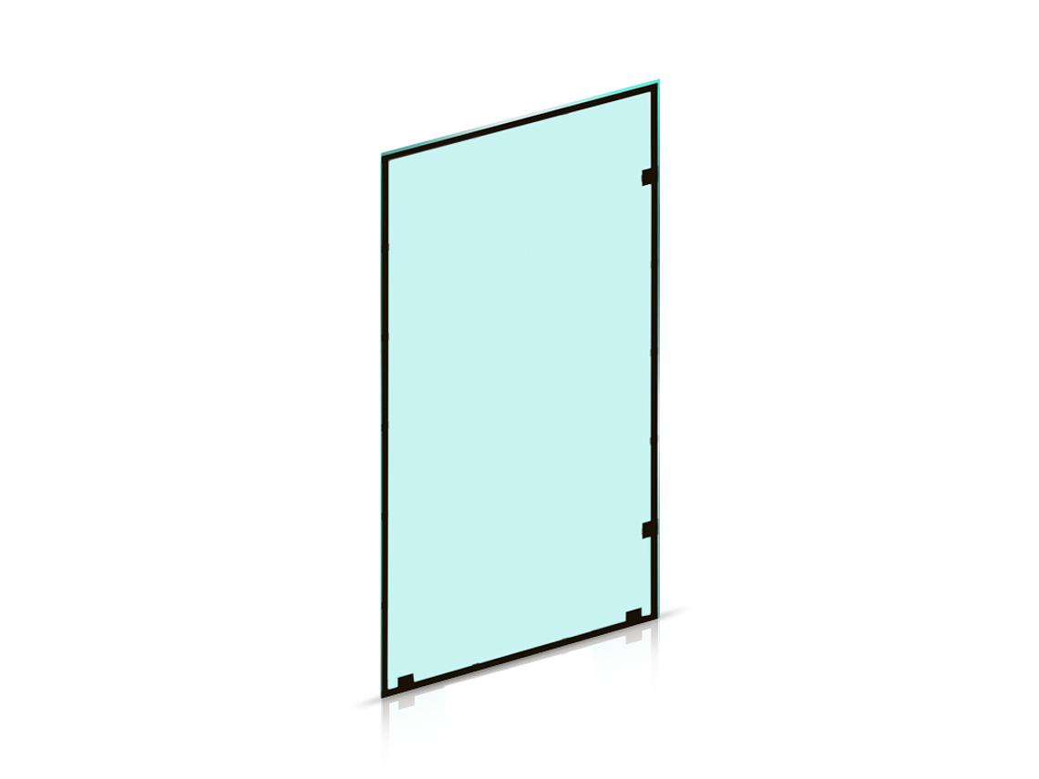 SHOWER DOOR VIDRIO TEMPLADO CON IMPRESIÓN DIGITAL 100X190 CM HERRAJE NEGRO 3