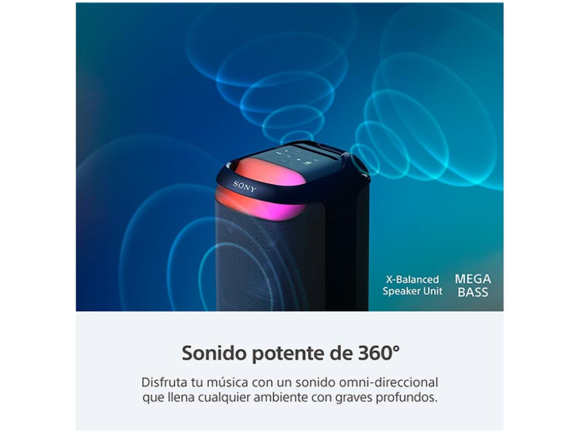 PARLANTE BLUETOOTH SONY SRS-XV800 ALTA POTENCIA 4