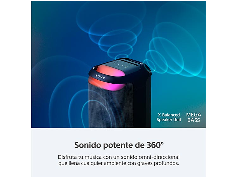 PARLANTE BLUETOOTH SONY SRS-XV800 ALTA POTENCIA 4