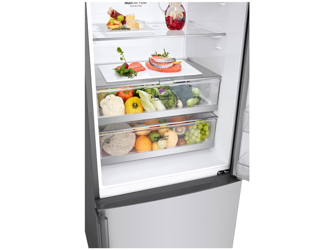 REFRIGERADOR LG BOTTOM FREEZER NO FROST 446 L DOOR COOLING GB45SGP 4