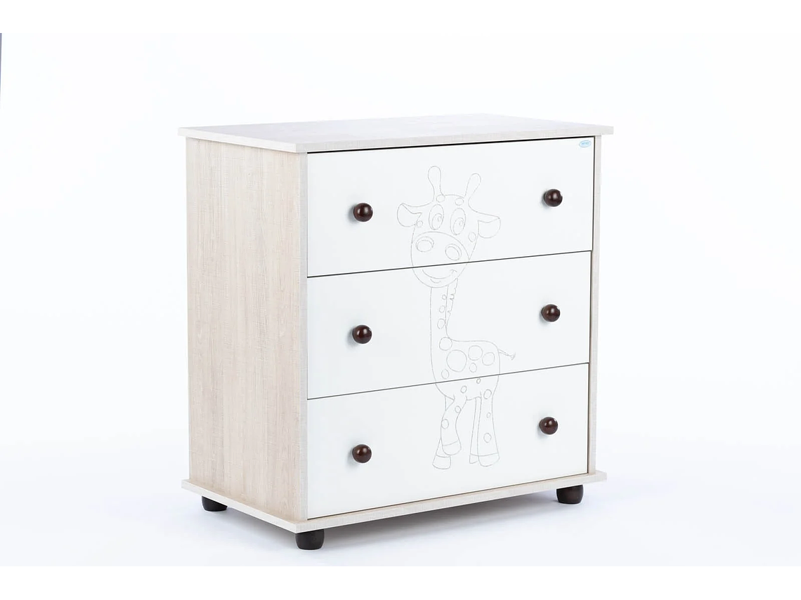 SET COMODA Y CUNA GIRAFFE AJUSTABLE (120 X 60) 5