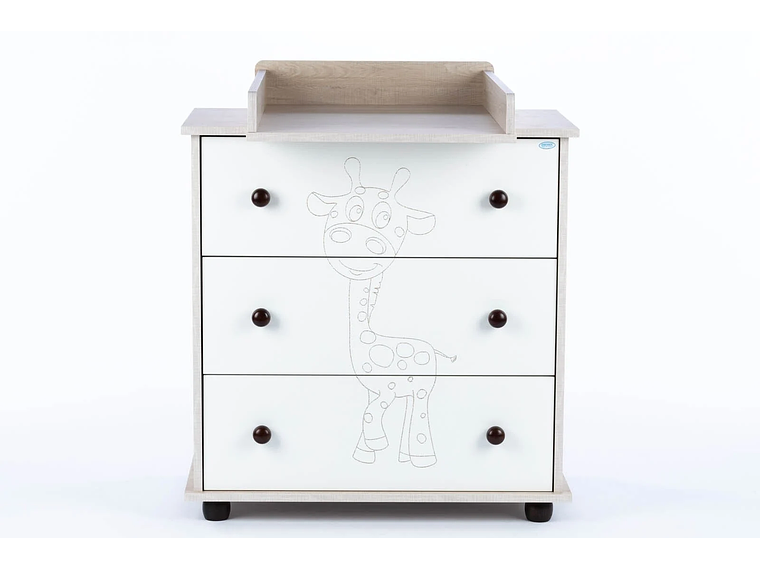 SET COMODA Y CUNA GIRAFFE AJUSTABLE (120 X 60) 8