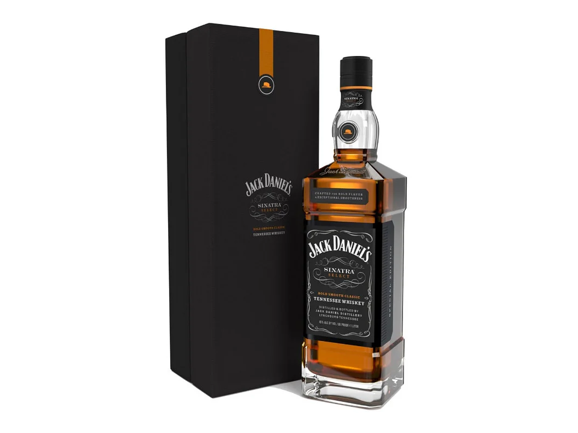WHISKY JACK DANIEL'S BOTELLA VIDRIO DANIELS SINATRA SELECT WHISKEY TENNESSEE 1
