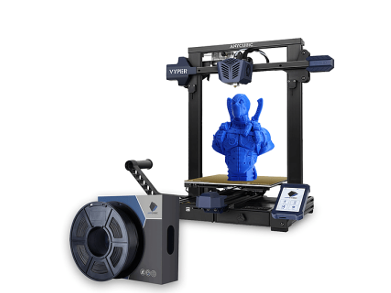 IMPRESORA 3D ANYCUBIC VYPER + FILAMENTO PLA PLATA 1