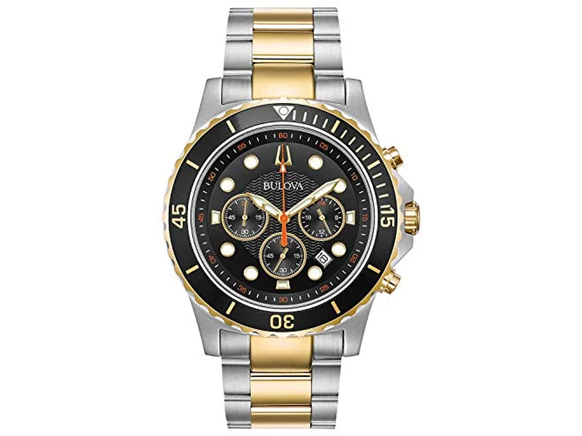 BULOVA - RELOJ DE CUARZO PARA HOMBRE ACERO INOXIDABLE COLOR: DOS TONOS (MODELO: 98B327) 1