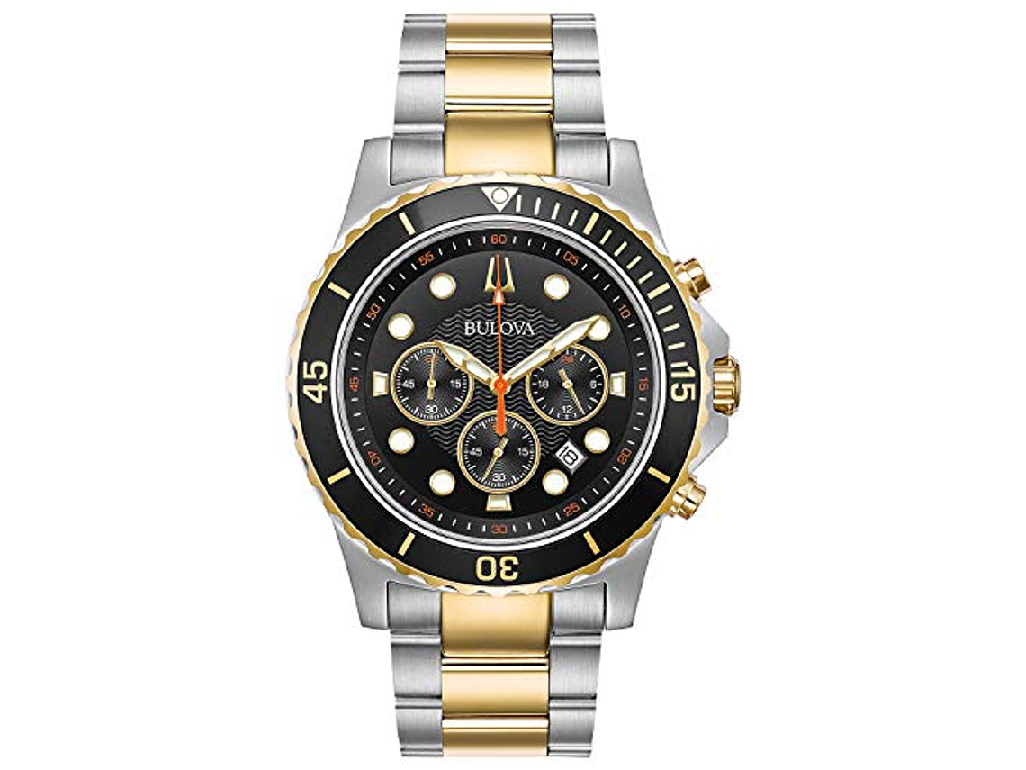 BULOVA - RELOJ DE CUARZO PARA HOMBRE ACERO INOXIDABLE COLOR: DOS TONOS (MODELO: 98B327) 2
