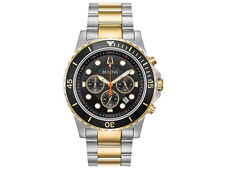 BULOVA - RELOJ DE CUARZO PARA HOMBRE ACERO INOXIDABLE COLOR: DOS TONOS (MODELO: 98B327) 2