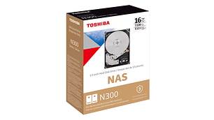 TOSHIBA DISCO DURO 16TB N300 SISTEMAS NAS HDWG31GXZSTA