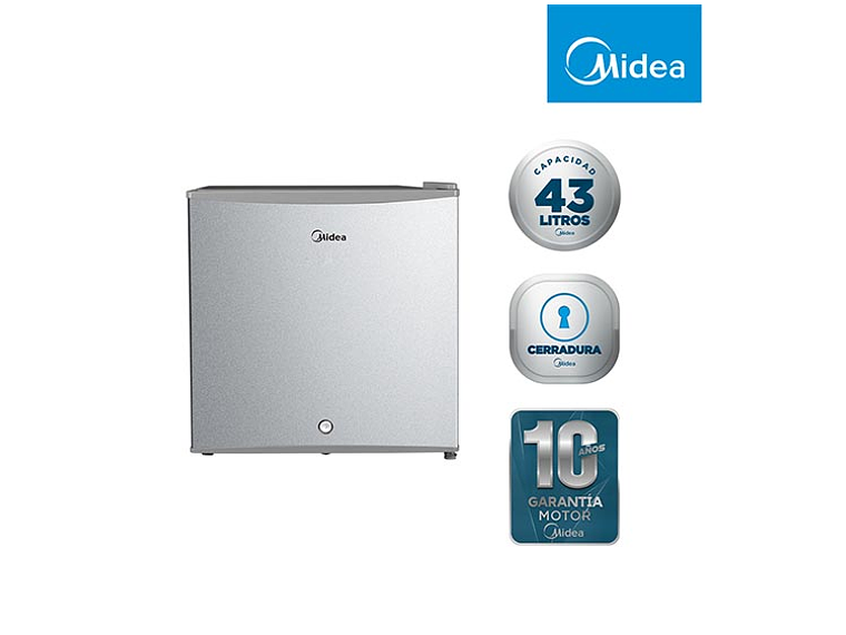 FRIGOBAR MIDEA 43 L FRÍO DIRECTO MDRD86FGE50 2
