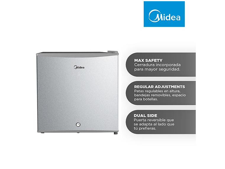 FRIGOBAR MIDEA 43 L FRÍO DIRECTO MDRD86FGE50 8