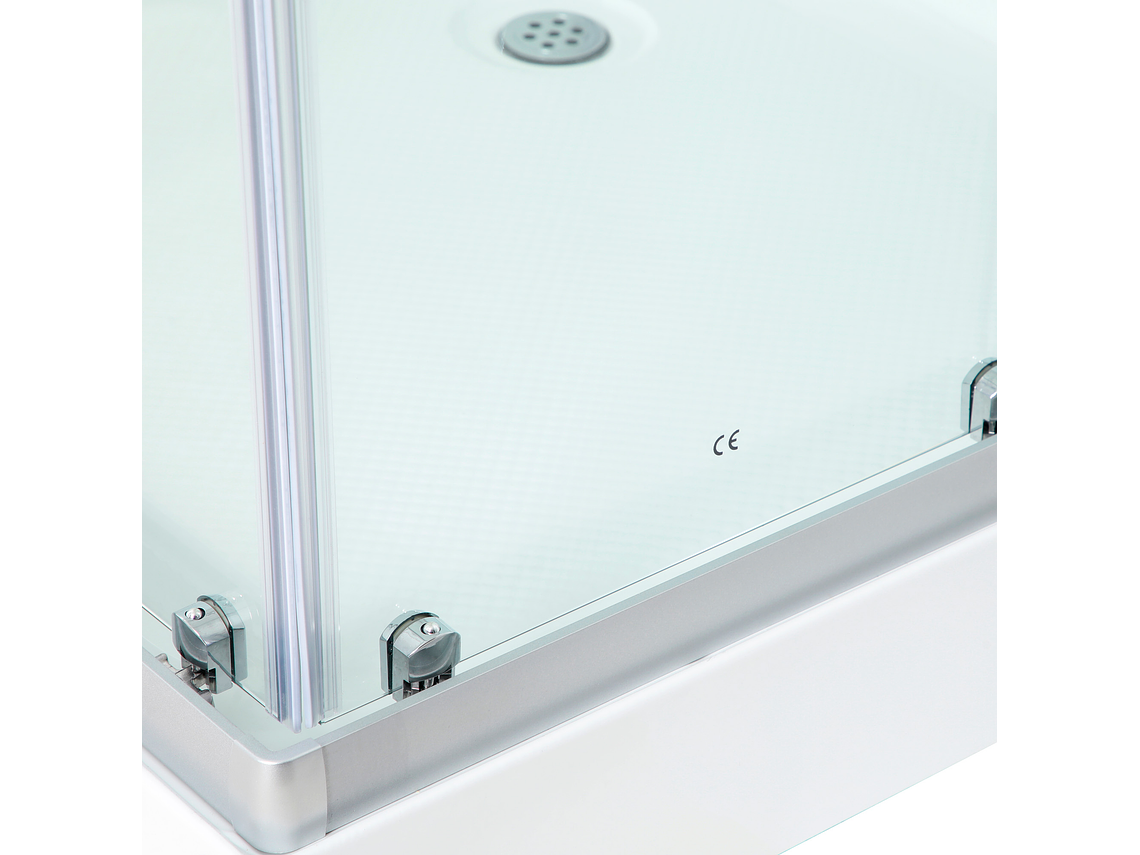 CABINA DE DUCHA RECTA TRANSPARENTE 90X90X215 CM (INCLUYE TECHO Y RECEPTÁCULO) 4