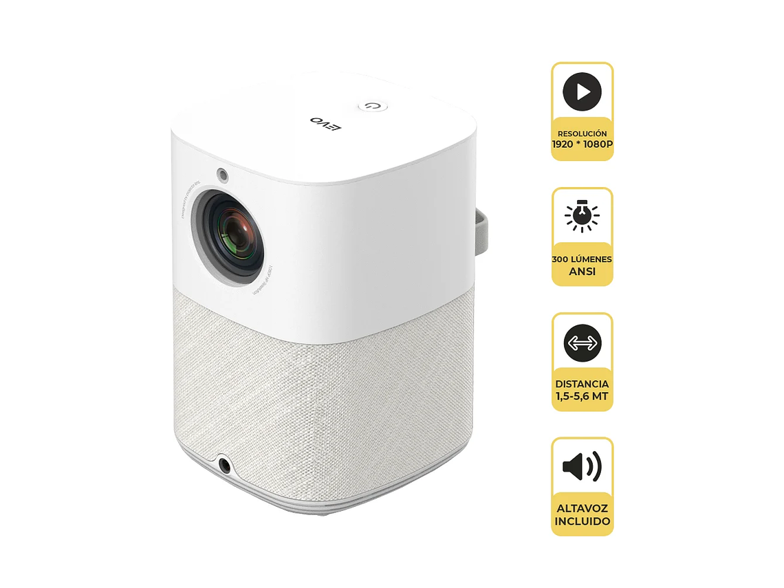 PROYECTOR INFINITY SMART FULL HD+ TELÓN 60 PULGADAS LEVO 3