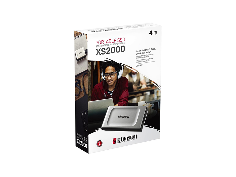 DISCO ESTADO SÓLIDO EXTERNO KINGSTON XS2000 4TB 6