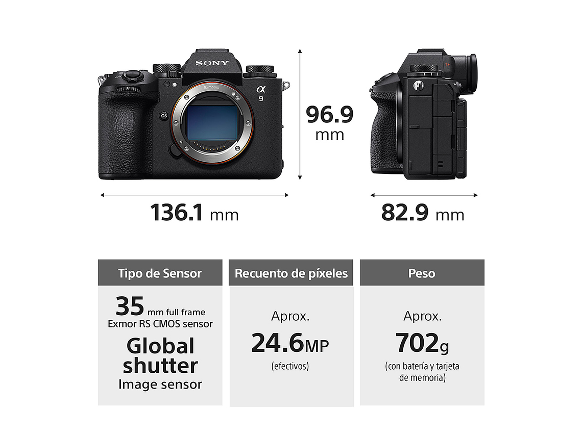 CAMARA A9 III CON OBTURADOR GLOBAL 3