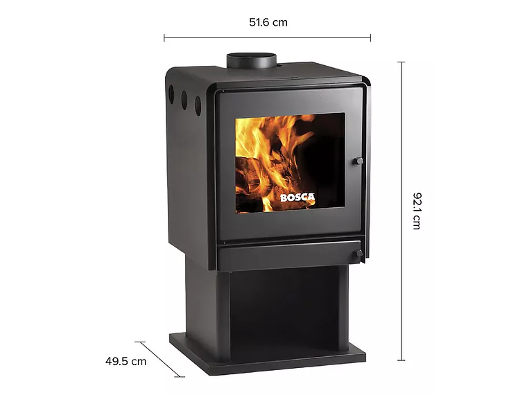 ESTUFA A LEÑA LIMIT 480 CERTIFICADA / BOSCA 4