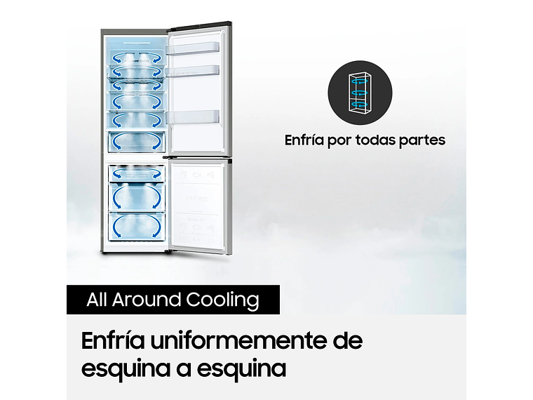 REFRIGERADOR BOTTOM MOUNT 462L FREEZER SPACE MAX 5