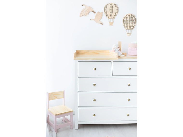 CÓMODA MUDADOR PARA BEBÉ BLANCO | 100 X 100 X 50 CM | MMARS 3