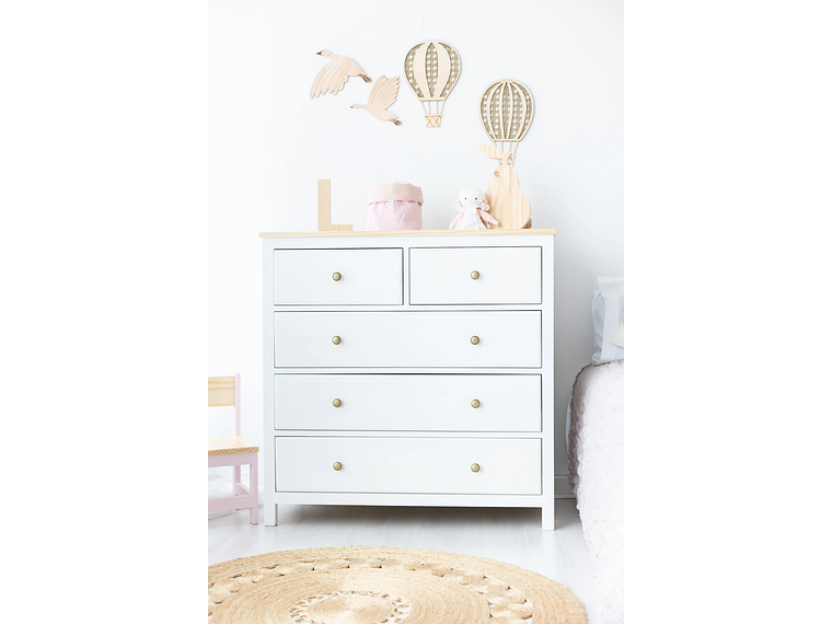 CÓMODA MUDADOR PARA BEBÉ BLANCO | 100 X 100 X 50 CM | MMARS 5